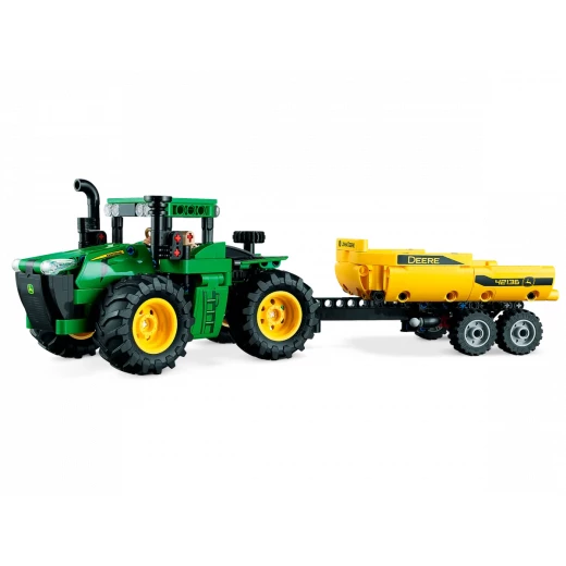 تكنيك جرار جون دير 9620 R 4WD (42136) توجيه مفصلي، ميزات واقعية، مقطورة مع آلية رفع، مناسب للأعمار من 8 فما فوق، مثالي لمحبي الجرارات من ليغو - Image 6