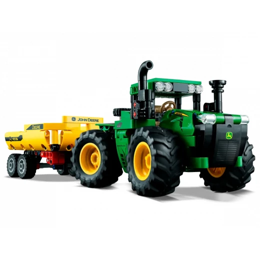 تكنيك جرار جون دير 9620 R 4WD (42136) توجيه مفصلي، ميزات واقعية، مقطورة مع آلية رفع، مناسب للأعمار من 8 فما فوق، مثالي لمحبي الجرارات من ليغو - Image 8