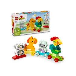 LEGO DUPLO My First Animal Train Building Set and Horse Toy, Educational Toy for Toddlers Ages 1-3 with 4 Animal Figures, Creative Nature Toy Birthday Gift for Animal Loving Preschoolers, 10412
