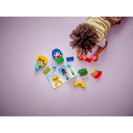ليغو DUPLO لعبتي الأولى عن المشاعر والعواطف التفاعلية، مكعبات بناء ملونة و 4 شخصيات، لعبة اجتماعية وعاطفية للأطفال في مرحلة ما قبل المدرسة، من عمر سنة فما فوق، 10415 - ليجو - Image 4