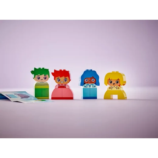 ليغو DUPLO لعبتي الأولى عن المشاعر والعواطف التفاعلية، مكعبات بناء ملونة و 4 شخصيات، لعبة اجتماعية وعاطفية للأطفال في مرحلة ما قبل المدرسة، من عمر سنة فما فوق، 10415 - ليجو - Image 2