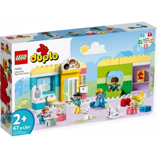 مجموعة ليغو DUPLO مدينة الحياة في مركز الرعاية النهارية 10992، مجموعة ألعاب بناء STEM لمرحلة الطفولة المبكرة للأطفال الصغار، للبنين والبنات التي تحفز الإبداع والتعلم العملي