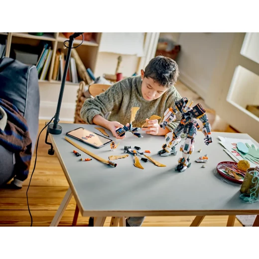 LEGO NINJAGO Cole's Titan Dragon Mech 71821 Action Figure Toy with Adjustable Arms, Legs, Wings, and Sword, Includes Mecha Cole Minifigure, 1055 Pieces, for Ages12+ - LEGO - Image 8