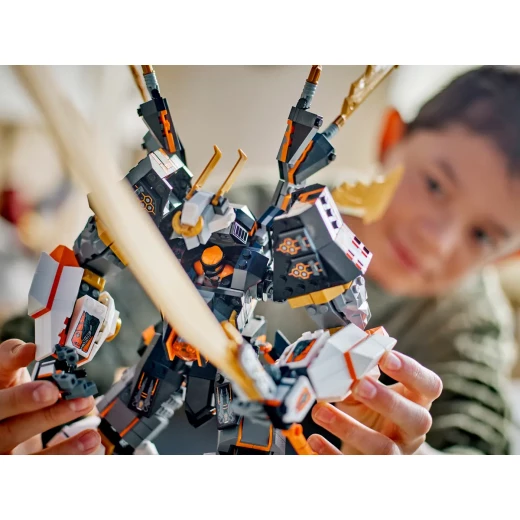 LEGO NINJAGO Cole's Titan Dragon Mech 71821 Action Figure Toy with Adjustable Arms, Legs, Wings, and Sword, Includes Mecha Cole Minifigure, 1055 Pieces, for Ages12+ - LEGO - Image 7