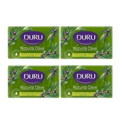 Duru Olive Bath Soap 180g x 4, Cleanses, Refreshes, and Moisturizes Skin, Enriched with Olive Oil and Natural Ingredients, Perfect for Daily Use