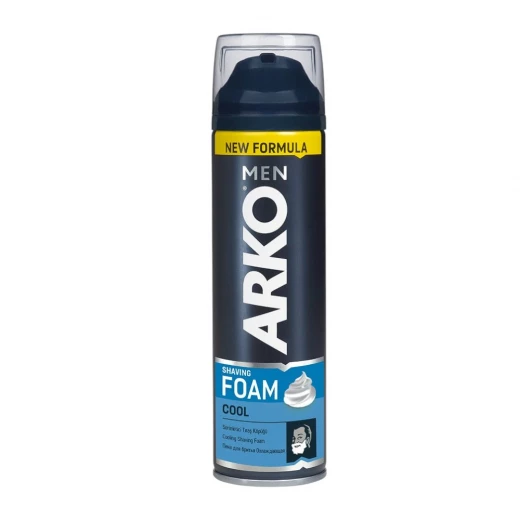 رغوة حلاقة كول 200 مل، رغوة منعشة بالفيتامينات، تغذي وتنظف البشرة، تعزز انزلاق الشفرة للحصول على حلاقة أقرب وأكثر راحة من أركو رغوة حلاقة كول 200 مل، رغوة منعشة بالفيتامينات، تغذي وتنظف البشرة، تعزز انزلاق الشفرة للحصول على حلاقة أقرب وأكثر راحة من أركو