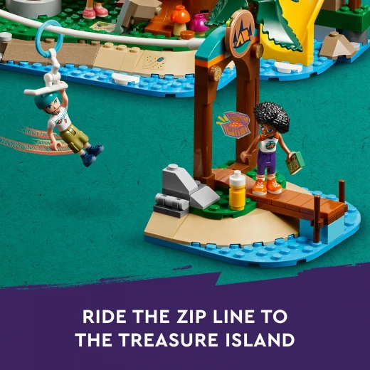 LEGO Friends Adventure Camp Tree House Toy with Doll Accessories, Summer Toy Playset for Kids with 5 Mini Dolls and 5 Animal Toy Figures, Awesome Gift for Girls and Boys Ages 8 and Up, 42631 - LEGO - Image 6