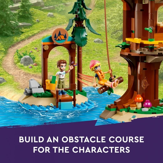 LEGO Friends Adventure Camp Tree House Toy with Doll Accessories, Summer Toy Playset for Kids with 5 Mini Dolls and 5 Animal Toy Figures, Awesome Gift for Girls and Boys Ages 8 and Up, 42631 - LEGO - Image 3