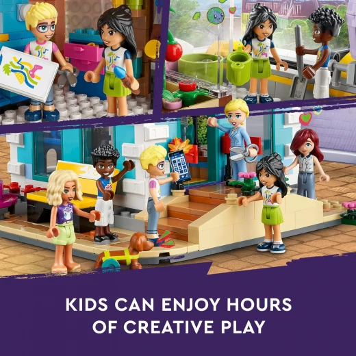 LEGO Friends Heartlake City Community Center 41748 Building Toy Set; Creative Challenge for Ages 9+, Includes 6 Mini-Dolls, a Pet Dog and Lots of Accessories, a Fun Gift for Kids who Love Role Play - LEGO - Image 4