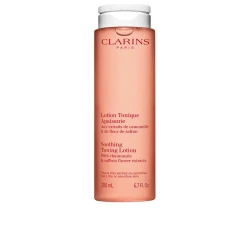Clarins Soothing Cleansing Lotion - For All Skin Types - 200ml Gently soothes and purifies the skin after cleansing, leaving it soft and refreshed