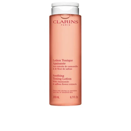Clarins Soothing Cleansing Lotion - For All Skin Types - 200ml Gently soothes and purifies the skin after cleansing, leaving it soft and refreshed Clarins Soothing Cleansing Lotion - For All Skin Types - 200ml Gently soothes and purifies the skin after cleansing, leaving it soft and refreshed