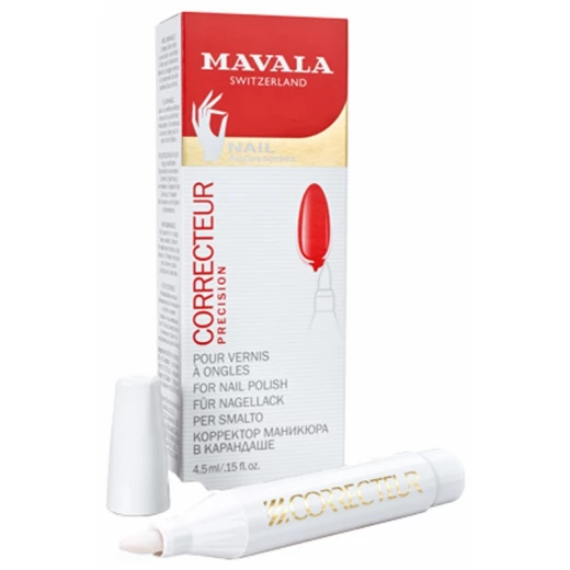 Mavala Nail Polish Correction Pen - 4.5 ml for precise and easy removal of nail polish impurities