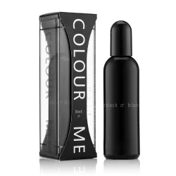 COLOUR ME Black Homme Eau de Parfum 90ml: Woody Cologne for Men with Long Lasting Vanilla Sandalwood Fragrance, Perfect for Everyday Wear and Special Occasions
