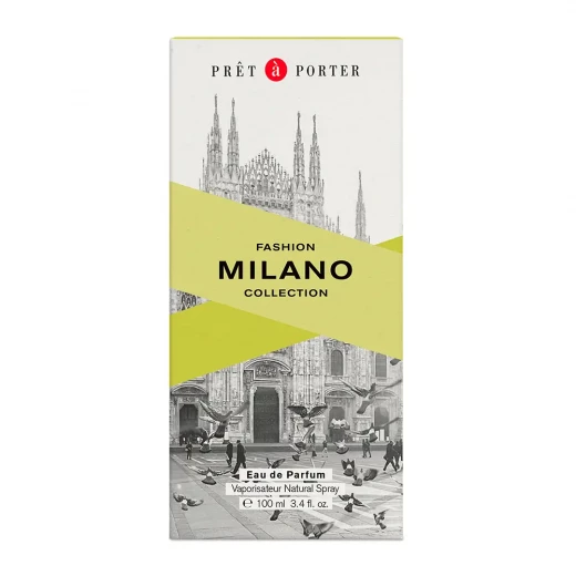 Pret a Porter Milano Collection Eau de Parfum Unisex 100ml Fruity Amber Perfume with Solar Accents Elegant Fragrance for Day & Night - Pret a Porter - Image 2