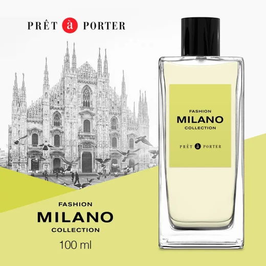 Pret a Porter Milano Collection Eau de Parfum Unisex 100ml Fruity Amber Perfume with Solar Accents Elegant Fragrance for Day & Night - Pret a Porter - Image 4