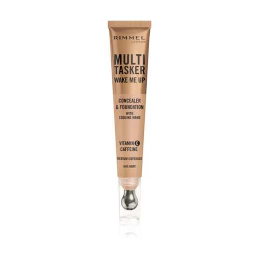 Rimmel London Wake Me Up 2in1 Concealer & Foundation: Brightening Makeup for Tired Skin with Cooling Applicator, Choose Your Shade Rimmel London Wake Me Up 2in1 Concealer & Foundation: Brightening Makeup for Tired Skin with Cooling Applicator, Choose Your Shade
