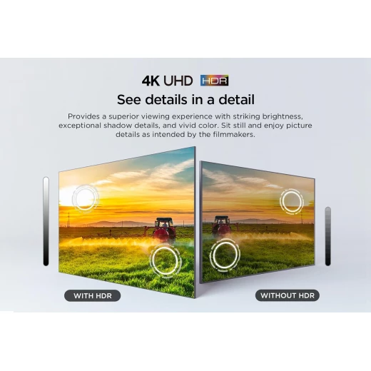 تلفزيون TCL 58 بوصة 4K LED بتقنية HDR10 ودقة UHD – تعزيز الألوان الديناميكي – تصميم معدني بدون حواف – Google TV – موديل 58V6B – ضمان سنتين - تي سي ال - Image 12