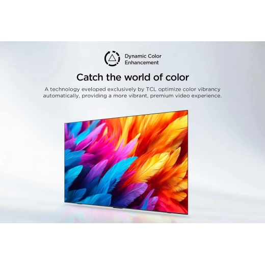تلفزيون TCL 58 بوصة 4K LED بتقنية HDR10 ودقة UHD – تعزيز الألوان الديناميكي – تصميم معدني بدون حواف – Google TV – موديل 58V6B – ضمان سنتين - تي سي ال - Image 15
