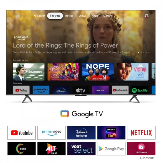 تلفزيون TCL الذكي QLED بقياس 164 سم (65 بوصة) بدقة 4K Ultra HD – Google TV موديل 65C655 (أسود) – ضمان لمدة سنتين - تي سي ال - Image 3
