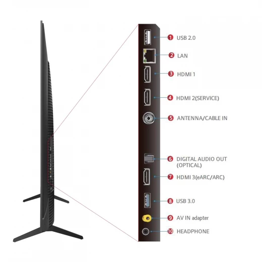 تلفزيون TCL مقاس 215 سم (85 بوصة) من سلسلة C655 بدقة 4K Ultra HD، ذكي، QLED، مع Google TV – موديل 85C655 (أسود) – ضمان لمدة سنتين - تي سي ال - Image 16