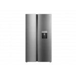 ثلاجة TCL جانبية (Side-by-Side) موديل P790SBSGL، سعة 790 لتر، تقنية No Frost، موزع مياه، تقنية Twin Eco Inverter، تبريد وتجميد سريع، شاشة LED، لون فضي – ضمان لمدة سنتين - تي سي ال