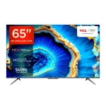 تلفزيون جوجل الذكي QD-Mini LED بدقة فائقة 4K مقاس 164 سم (65 بوصة) 65C755 (أسود) مع ضمان لمدة عامين من تي سي ال - تي سي ال