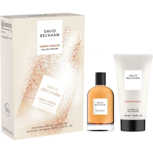 مجموعة هدايا أمبر بريز، عطر أو دو برفيوم 100 مل وغسول للجسم 150 مل، عطر عنبر عطري للرجال من ديفيد بيكهام مجموعة هدايا أمبر بريز، عطر أو دو برفيوم 100 مل وغسول للجسم 150 مل، عطر عنبر عطري للرجال من ديفيد بيكهام