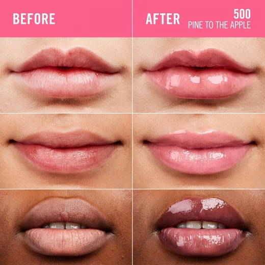 ملمع شفاه ريميل لندن ثريل سيكر لامع زجاجي 500 باين تو أبل لمعان مرطب غير لزج مكياج نباتي 10 مل - ريميل لندن - Image 2
