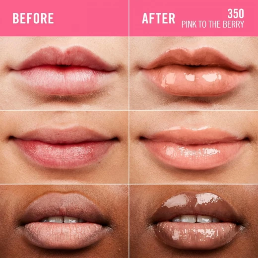 Rimmel Thrillseeker Glassy Lip Gloss Pink to the Berry Hydrating Shine Non Sticky Big Applicator Vegan Makeup - Rimmel London - Image 5