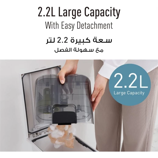 Panasonic Vacuum Cleaner 2000W, Bagless Canister, (Black) Height 450mm Width 283mm Depth 268mm Weight 5.6kg 1year warranty - Panasonic - Image 7