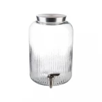APS Beverage Dispenser, Thick and Stable Walls, Wide Mouth for Large Ingredients, Water Dispenser, Storage Jar Look, Tap, Height 30.5 cm, Volume 7 Litres - APS