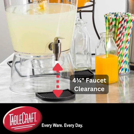 TableCraft 1.5 Gal BPA-Free Beverage Dispenser, 5.5Liter 192 Oz Clear SAN Plastic, Compact with Infuser Core, Hand-Wash Only, Ideal for Parties and Events 10 x 10x 14 cm - Table Craft - Image 4