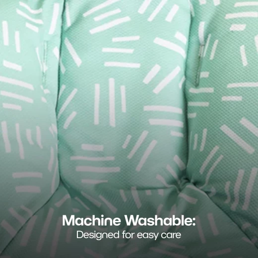 4moms RockaRoo and MamaRoo Infant Insert, Machine Washable, Soft, Plush Fabric, Reversible Design,Mint Green color - 4moms - Image 5