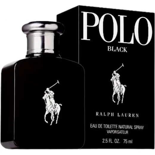 Ralph Lauren Polo Black Eau de Toilette 75ml Men's Cologne Woody & Fresh Fragrance with Patchouli & Sandalwood Ralph Lauren Polo Black Eau de Toilette 75ml Men's Cologne Woody & Fresh Fragrance with Patchouli & Sandalwood
