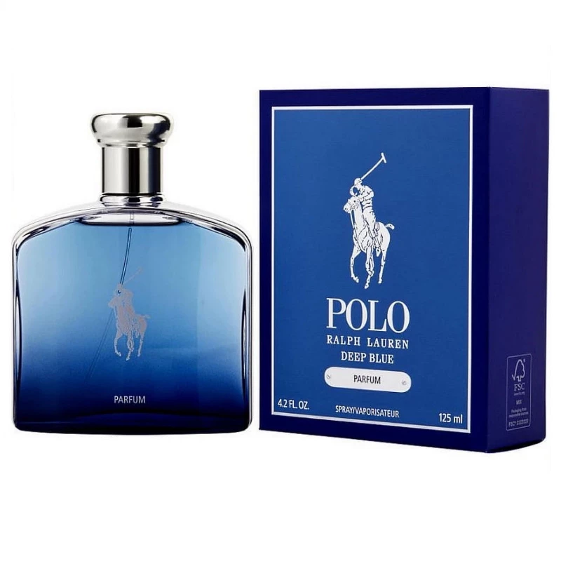 رالف لورين بولو ديب بلو ماء عطر للرجال 4.2 أونصة | عطر مائي ومنعش | يدوم طويلاً - رالف لورين