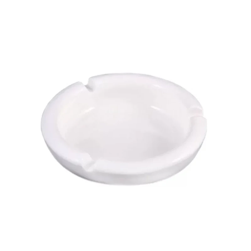 Wilmax White Porcelain Ashtray 10cm, Fine Porcelain Tableware, Stylish Ashtray for Any Occasion, Made in England - Willmax