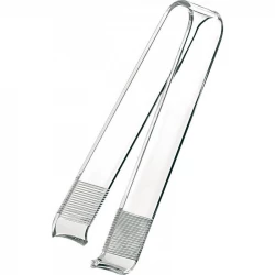 Guzzini Happy Ice Tong 16cm Transparent Ice Tongs from the Happy Hour Collection, Perfect for Serving Drinks and Ice Cubes