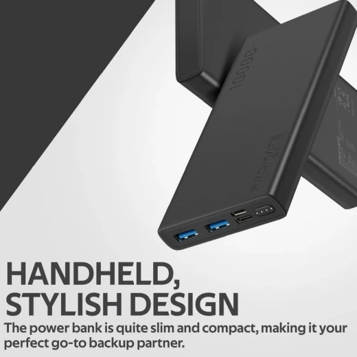 بنك الطاقة الذكي المدمج للشحن مخرج USB مزدوج، شحن سريع 40W، سعة 10,000mAh، USB-C للشحن المتزامن للأجهزة من بروميت - برو مات - Image 3