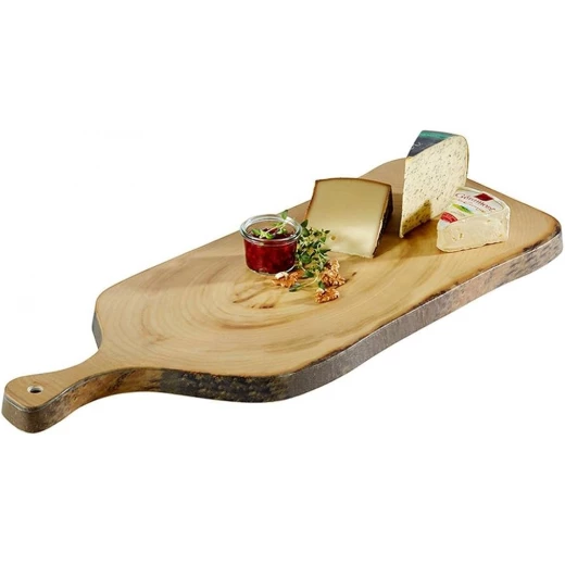 APS Timber Tray 70x26 cm, Rustic Spruce Wood Look, Melamine, Dishwasher Safe, Stackable Serving Platter for Gourmet Food Presentation APS Timber Tray 70x26 cm, Rustic Spruce Wood Look, Melamine, Dishwasher Safe, Stackable Serving Platter for Gourmet Food Presentation
