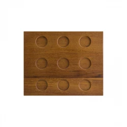Bonna Mood Wooden Square Presentation Plate 31x25 cm, Elegant & Functional, Perfect for Gourmet Food Serving and Presentations