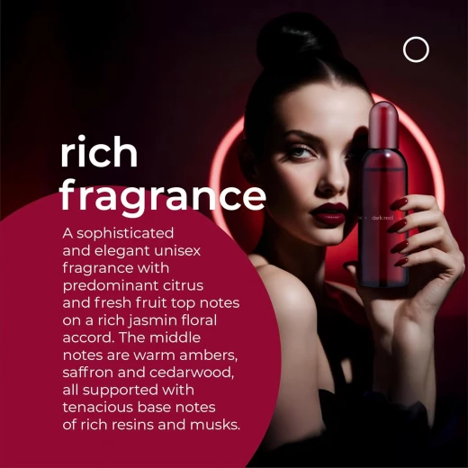 عطر ميلتون لويد كولور مي دارك ريد للرجال والنساء 100 مل عطر خشبي رائحة تدوم طويلاً - ميلتون لويد - Image 2