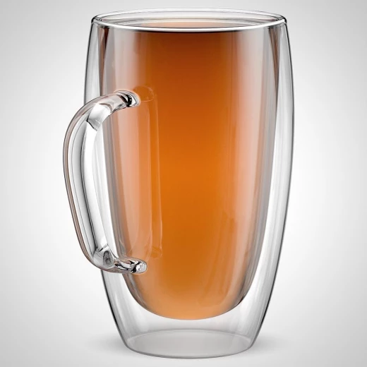 Delta Handmade Large Double Wall Glassware - These Double-walled Coffee Mugs Are Perfect For Cappuccino, Latte, Espresso, Macchiato, Tea, Juice, Iced Beverages, Or Smoothies. Each Cup Holds 15 Ounces (450ml) Delta Handmade Large Double Wall Glassware - These Double-walled Coffee Mugs Are Perfect For Cappuccino, Latte, Espresso, Macchiato, Tea, Juice, Iced Beverages, Or Smoothies. Each Cup Holds 15 Ounces (450ml)