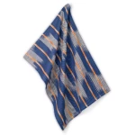 Kela Ethno Dish Towel 70 x 50 cm 100% Cotton Blue & Orange Soft, Absorbent & Durable Kitchen Towel - Kela
