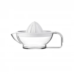 Guzzini Latina Manual Citrus Juicer White, 16cm Easy Hand Press for Oranges, Lemons, Limes & Grapefruits BPA-Free, Compact & Stylish Design