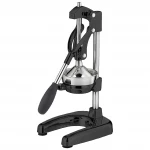 Kuchenprofi Manual Citrus Juicer Heavy Duty Aluminum & Stainless Steel Press, Black Lever-Operated, 25% More Juice, Suction Base, Easy to Use, For All Citrus Fruits - Kuchenprofi