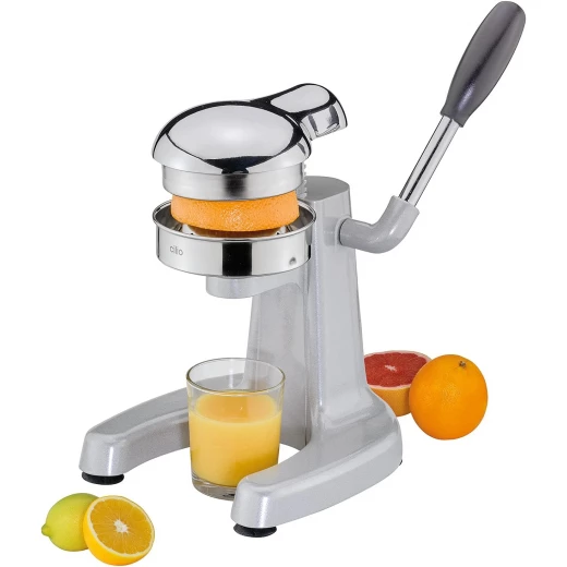 Kuchenprofi Positano Professional Manual Juicer Heavy-Duty Citrus Press with Stainless Steel Cone & Funnel, Lever Mechanism, Suction Feet for Stability Compact & Efficient Silver 23x25x23 cm, 2.4 kg - Kuchenprofi - Image 2