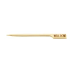 Table Craft "WELLDONE" Bamboo Steak Markers 9cm Biodegradable Food Picks Pack of 100 Eco-Friendly, Single-Use Labels for Cooked Steak Identification - Table Craft