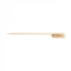 علامات شرائح اللحم "MedRare " أعواد خيزران بطول 9 سم عبوة 100 قطعة صديقة للبيئة للاستعمال مرة واحدة لتحديد درجة نضج الستيك من تيبل كرافت