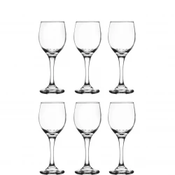 Libbey Perception Cordial Glasses 4 oz (122 ml), Set of 6 Elegant Clear Glassware for Serving Water, Juice & Small Beverages