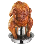 Kuchenprofi BBQ Chicken Grill with Aroma Container, 300 ml, Diameter 18 cm, Height 24 cm, Stainless Steel, Dishwasher Safe, Chicken Roaster, Chicken Holder, for Oven and Kettle Barbecue - Kuchenprofi
